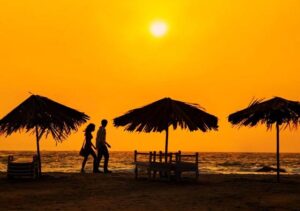 sunset in goa